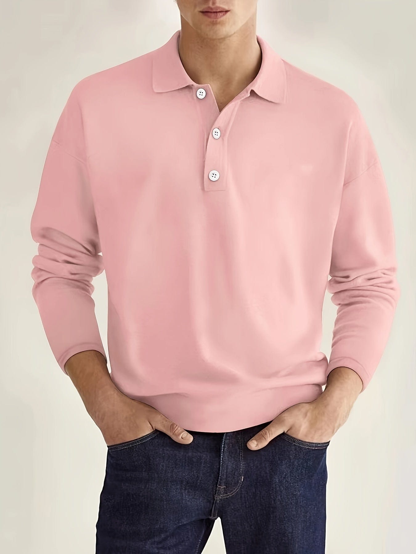 Noah | Herre Casual Langermet Polo for Komfort