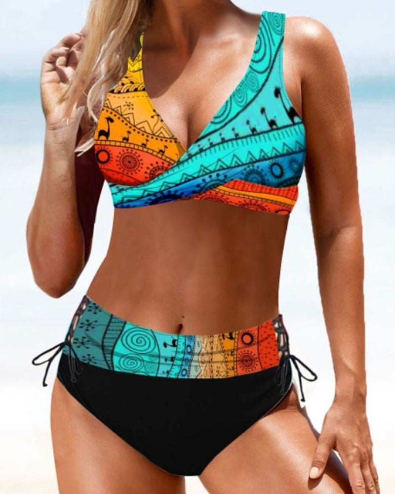 Liva | Fargerikt Bikinisett til Kvinner