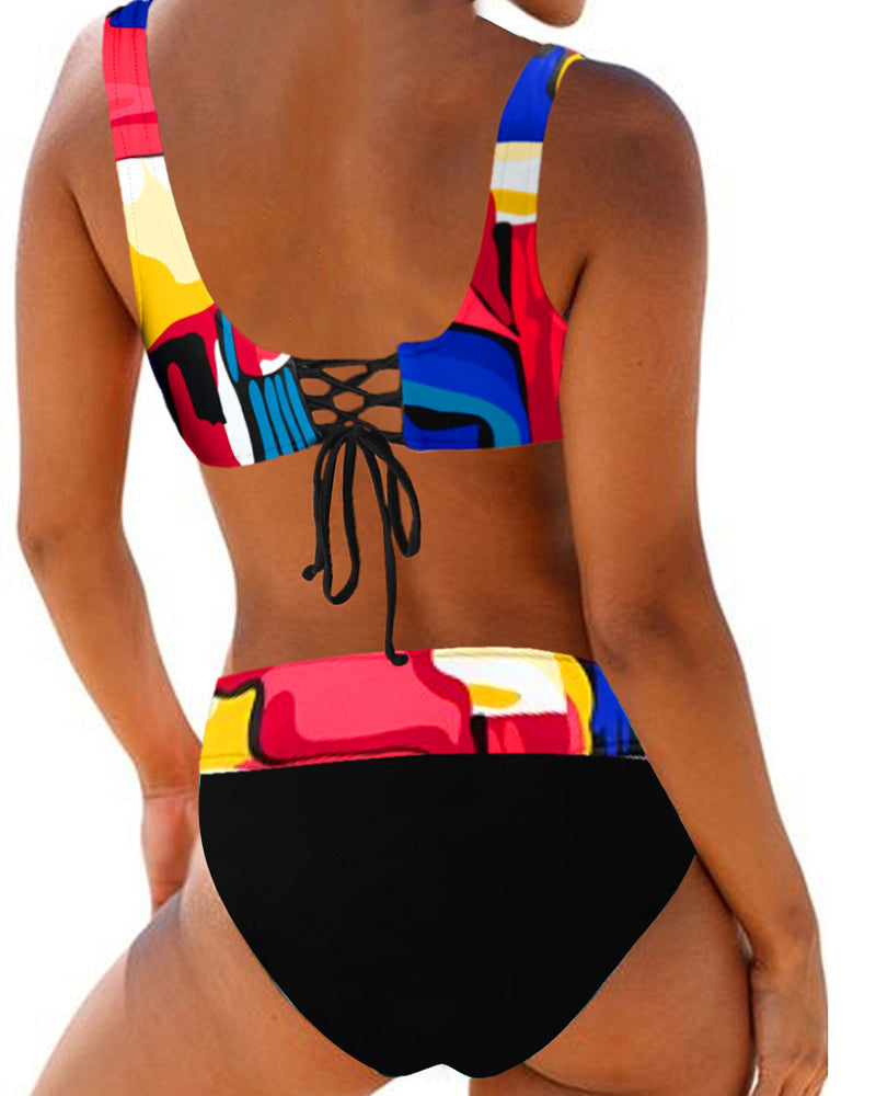 Liva | Fargerikt Bikinisett til Kvinner