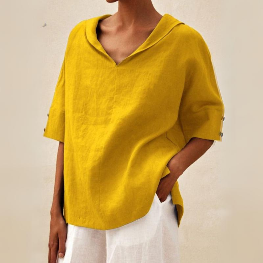 Løs Passform Casual Bluse for Damer