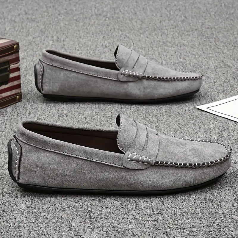 Uformelle semsket skinn loafers