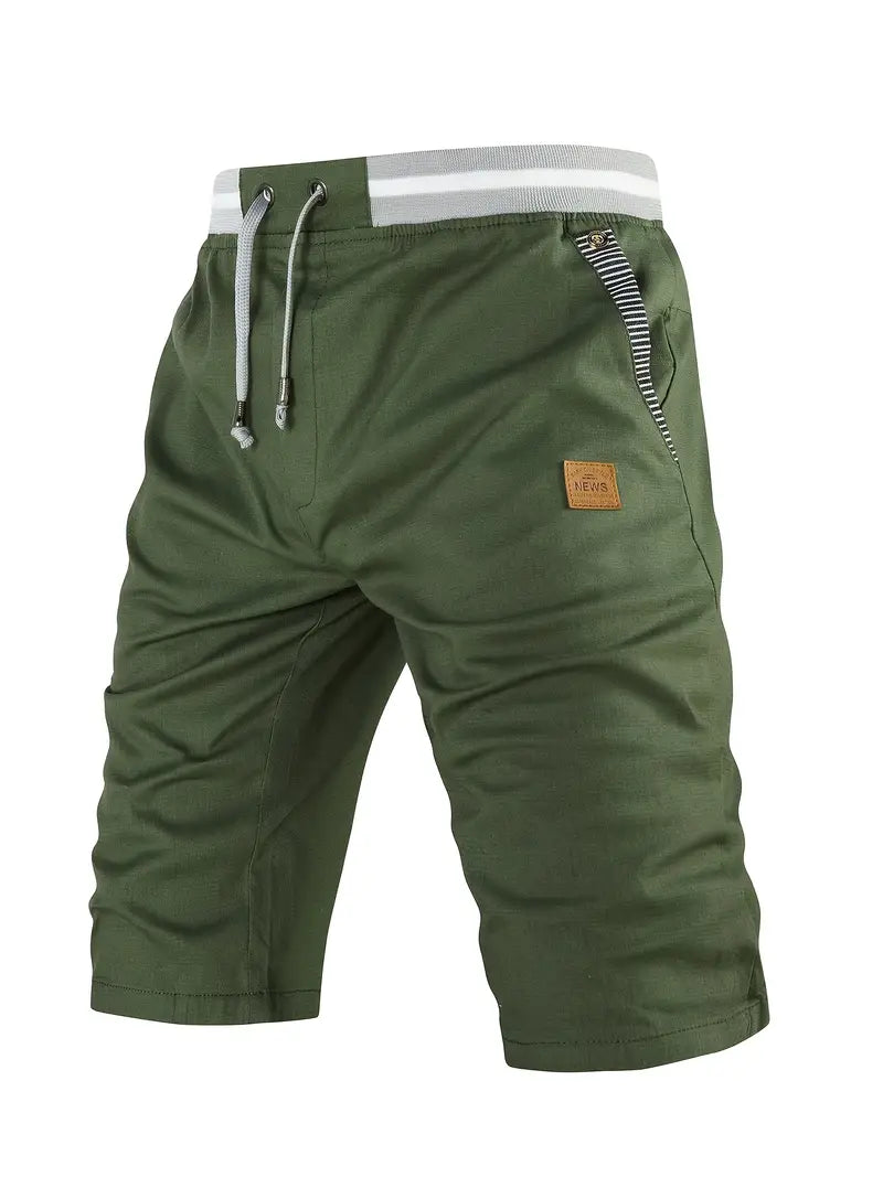 Bomull Lin Sommershorts for Menn