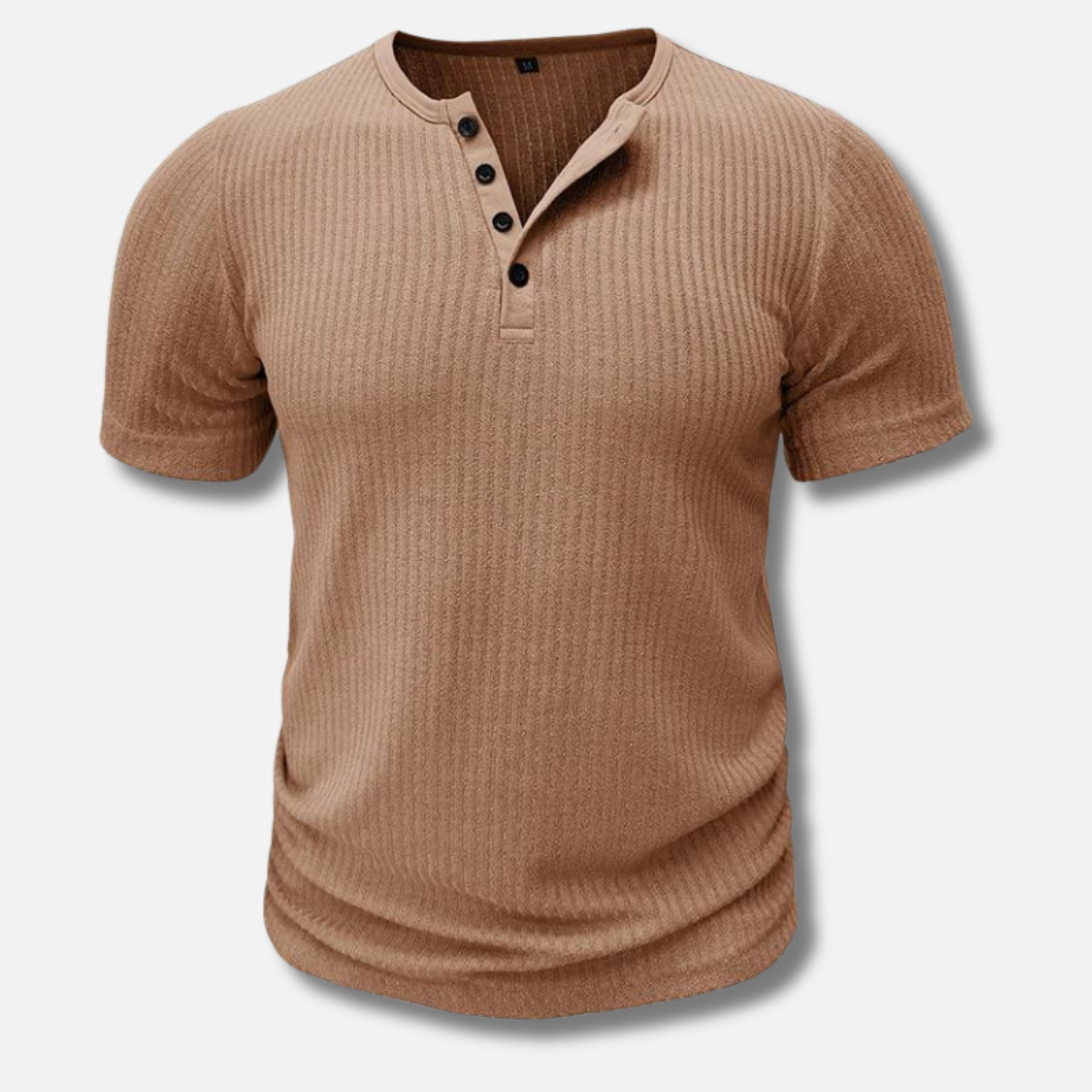 Hugo | Henley T-skjorte med muskelpassform for menn