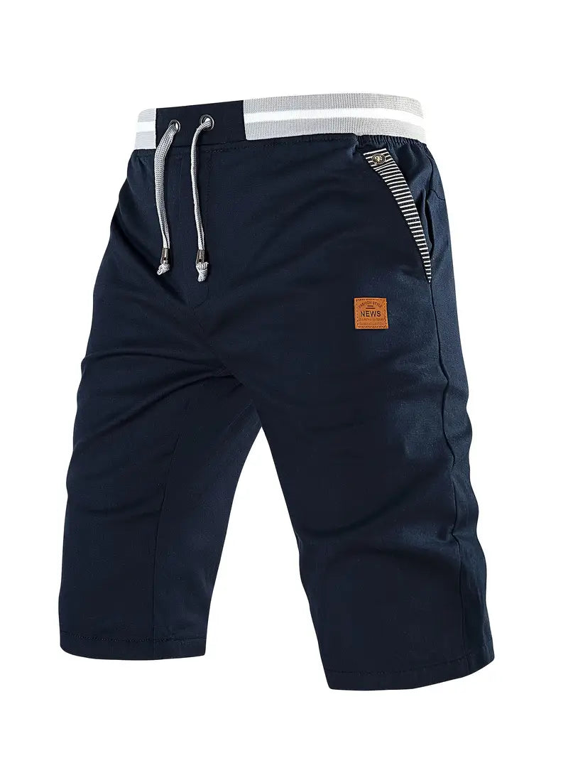 Bomull Lin Sommershorts for Menn