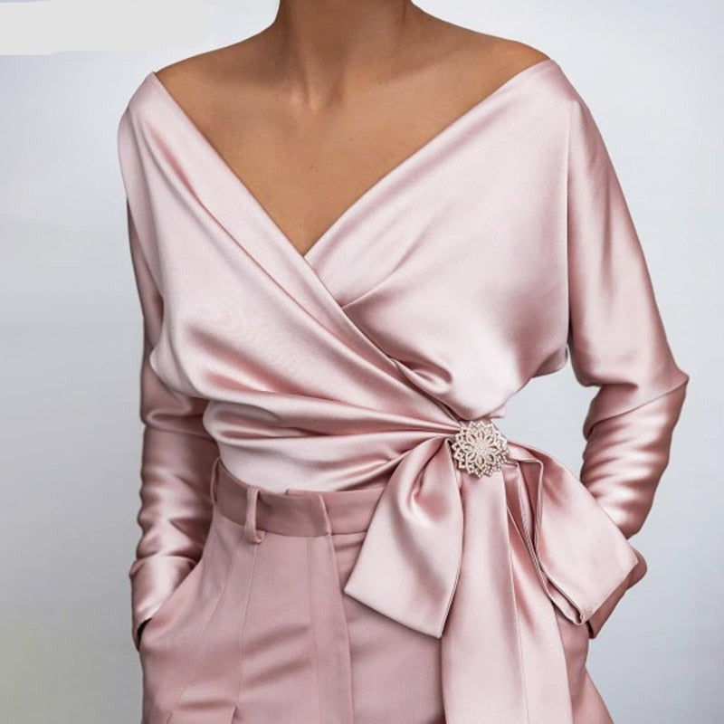 Silkebluse for Kvinner