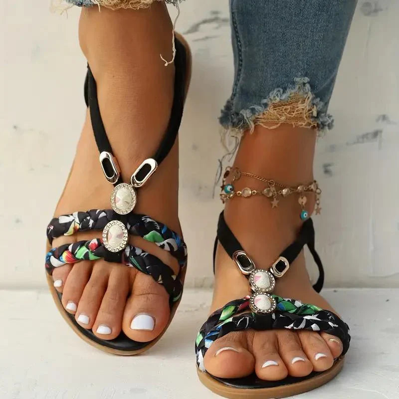 Boho Perlesandaler for Damer Komfortable