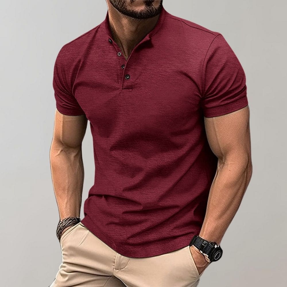 Elegant Herre Polo T-skjorte i Casual Stil