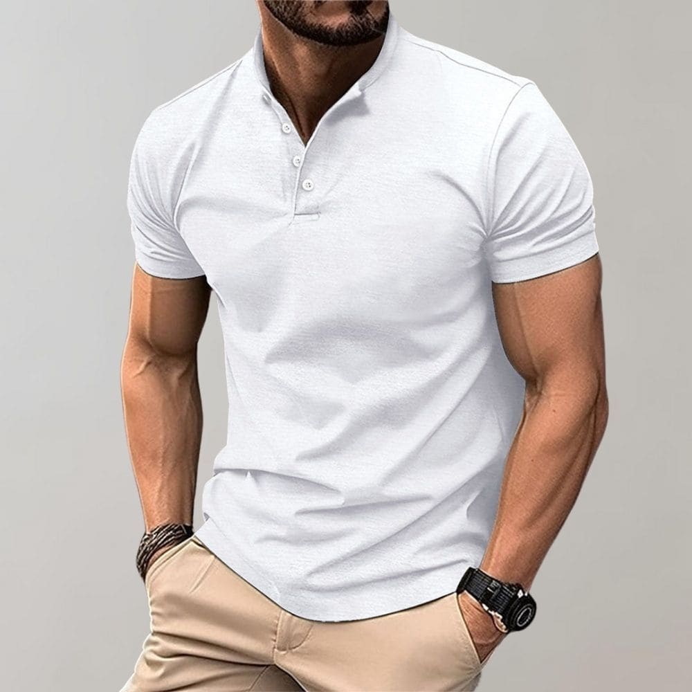 Elegant Herre Polo T-skjorte i Casual Stil