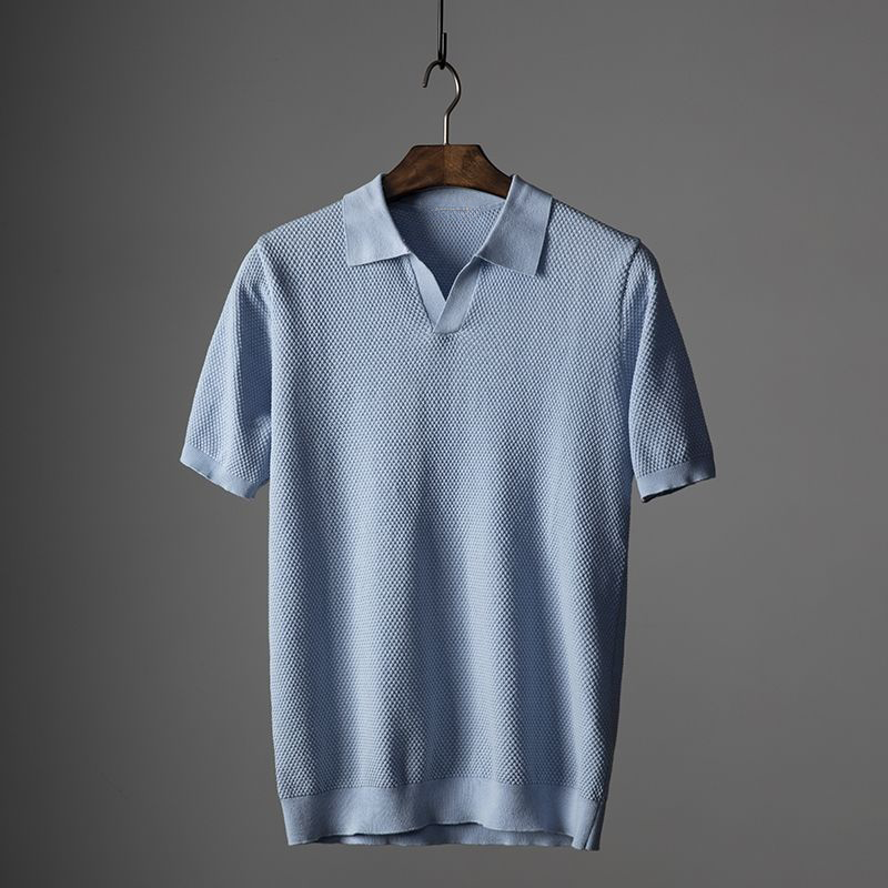 Noah | Elegant Poloskjorte med Korte Ermer