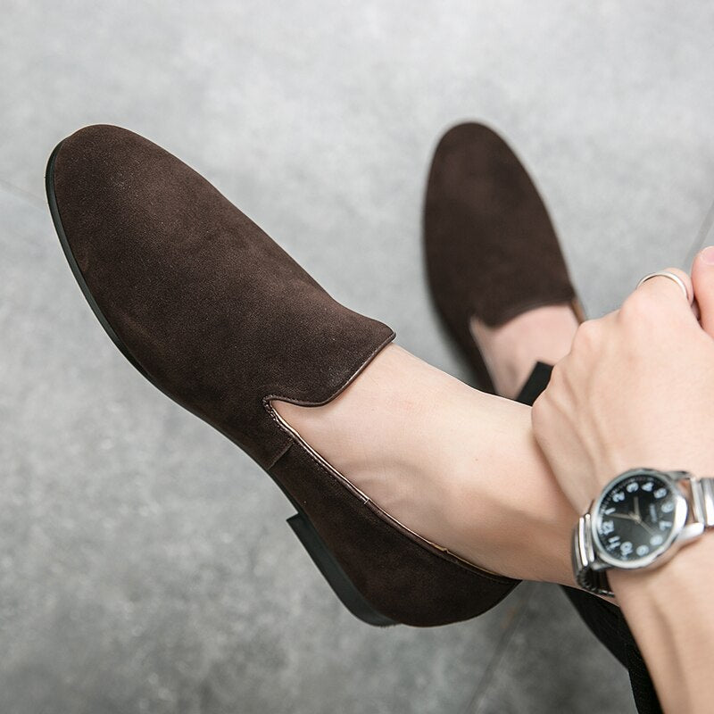 Suede Slip-On Loafers