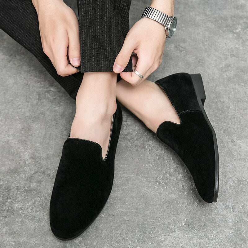 Suede Slip-On Loafers