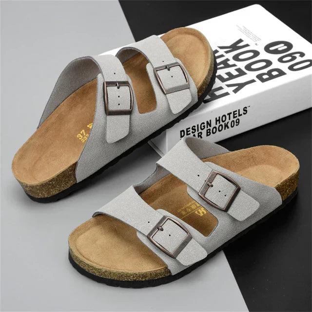 Herre Lær Sandaler for Sommer - Komfort og Stil
