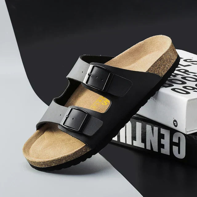 Herre Lær Sandaler for Sommer - Komfort og Stil