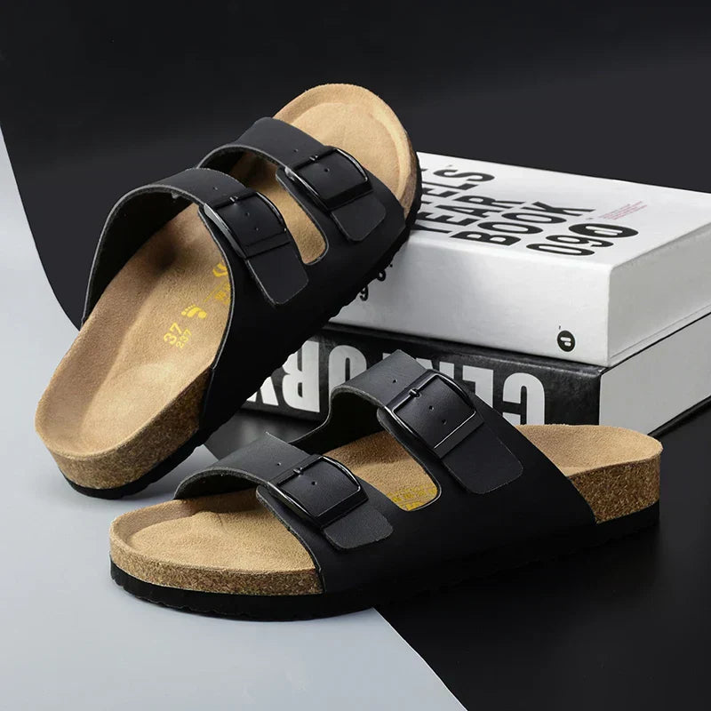 Herre Lær Sandaler for Sommer - Komfort og Stil