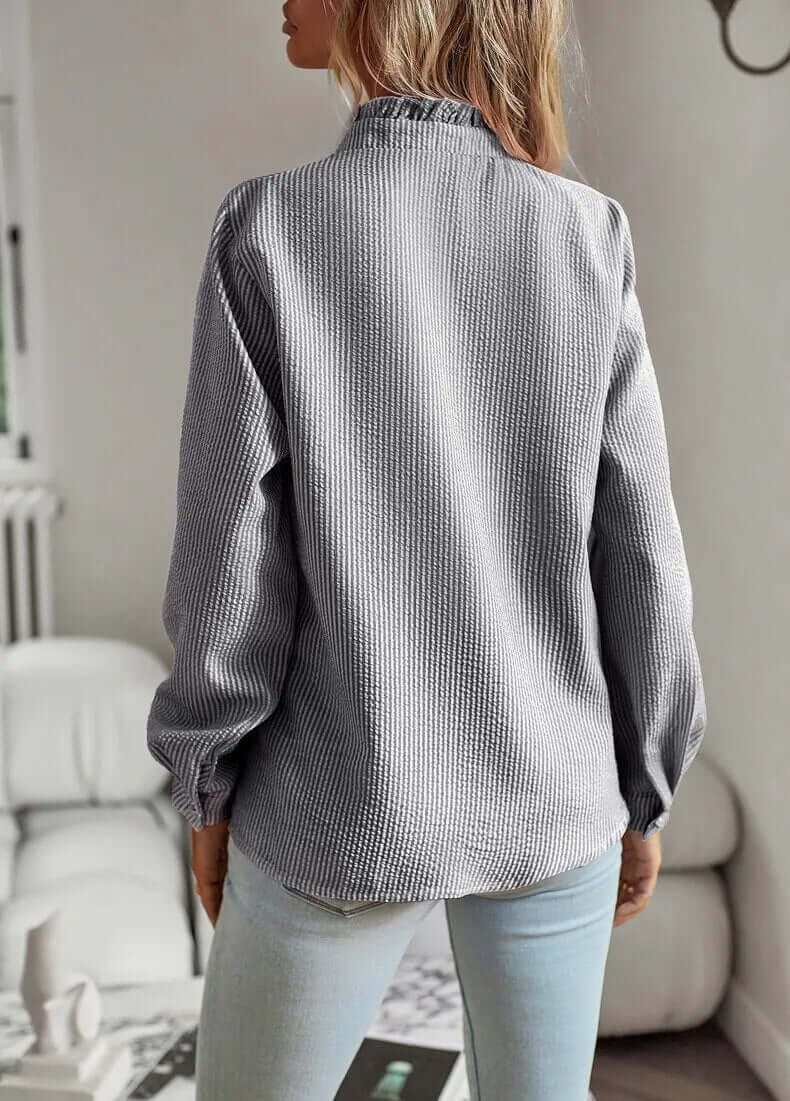 Elegant Damebluse med Lange Ermer