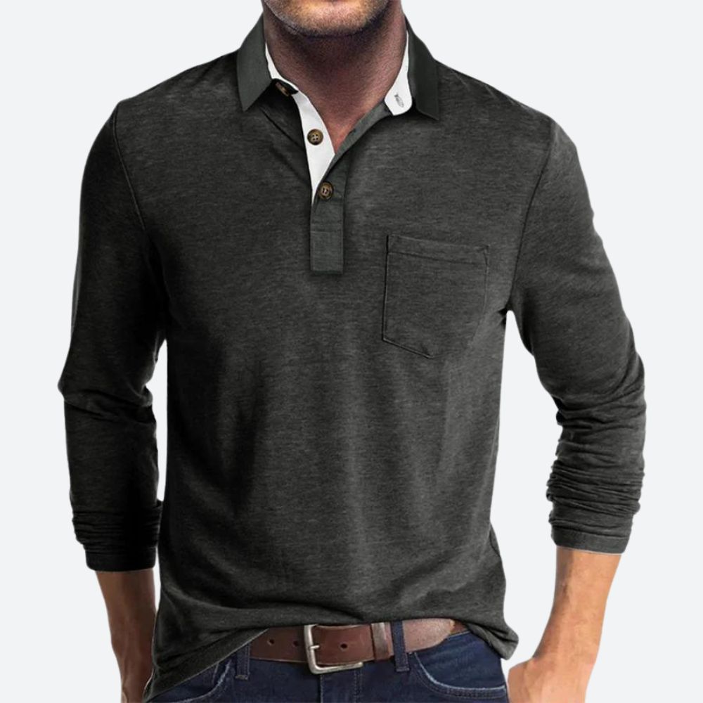 Trendy Piqueskjorte for Stilfulle Menn