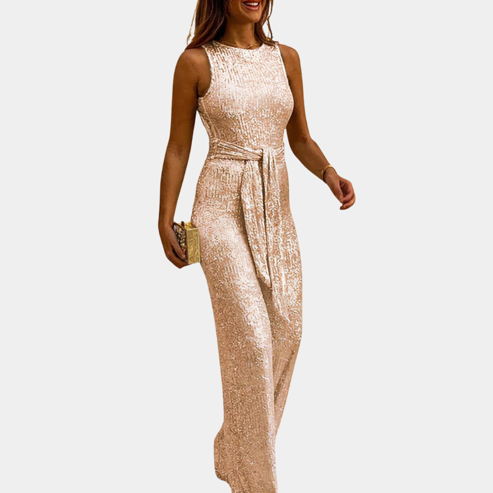 Glitrende Jumpsuit med Glans for Kvinner