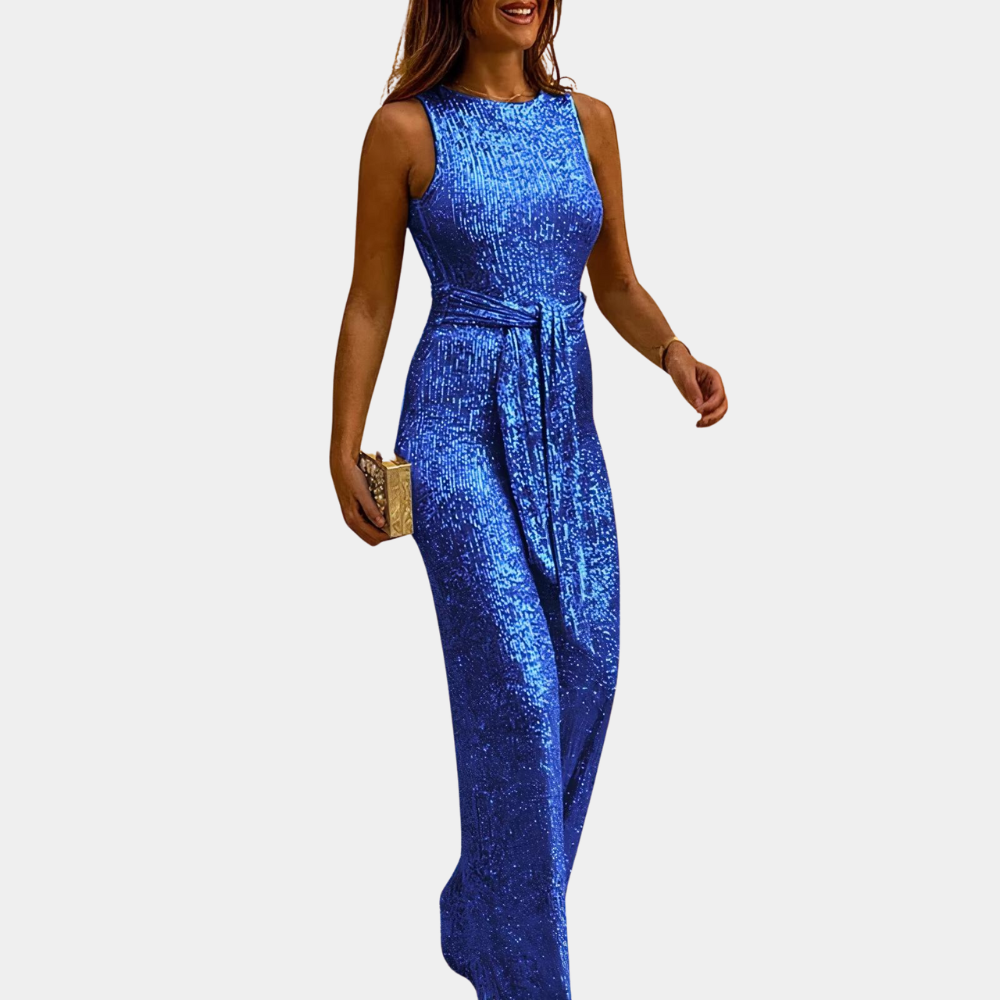 Glitrende Jumpsuit med Glans for Kvinner