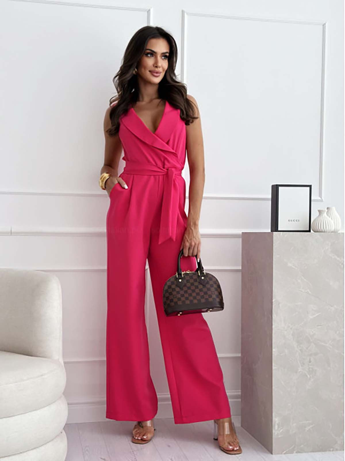 Elegant Jumpsuit for Dame med Stilrent Snitt