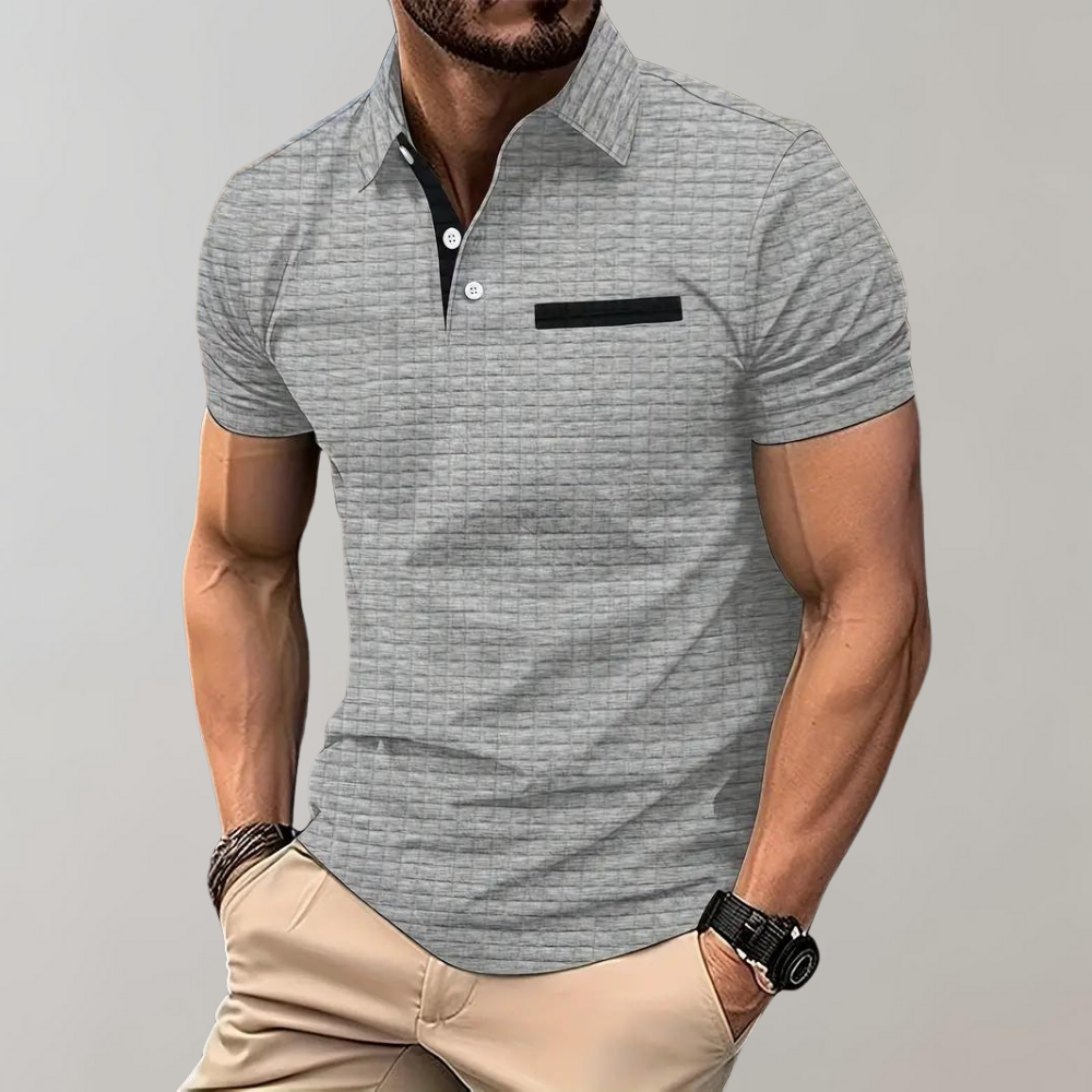 Kortermet Polo T-skjorte for Menn