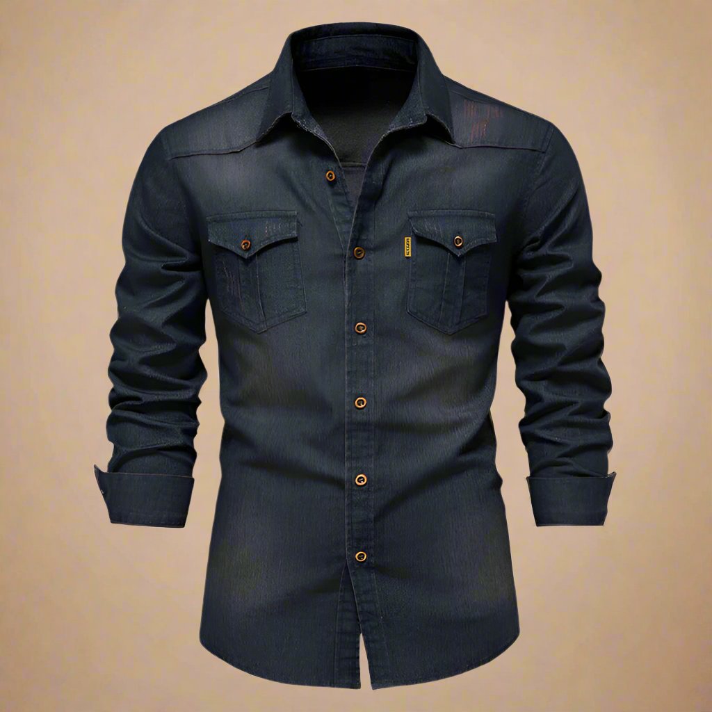 William | Stretch Denim Skjorte til Menn