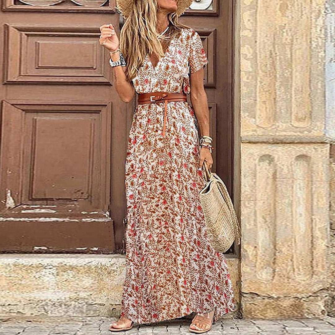 Stilfull og Elegant Boho Kjole for Kvinner