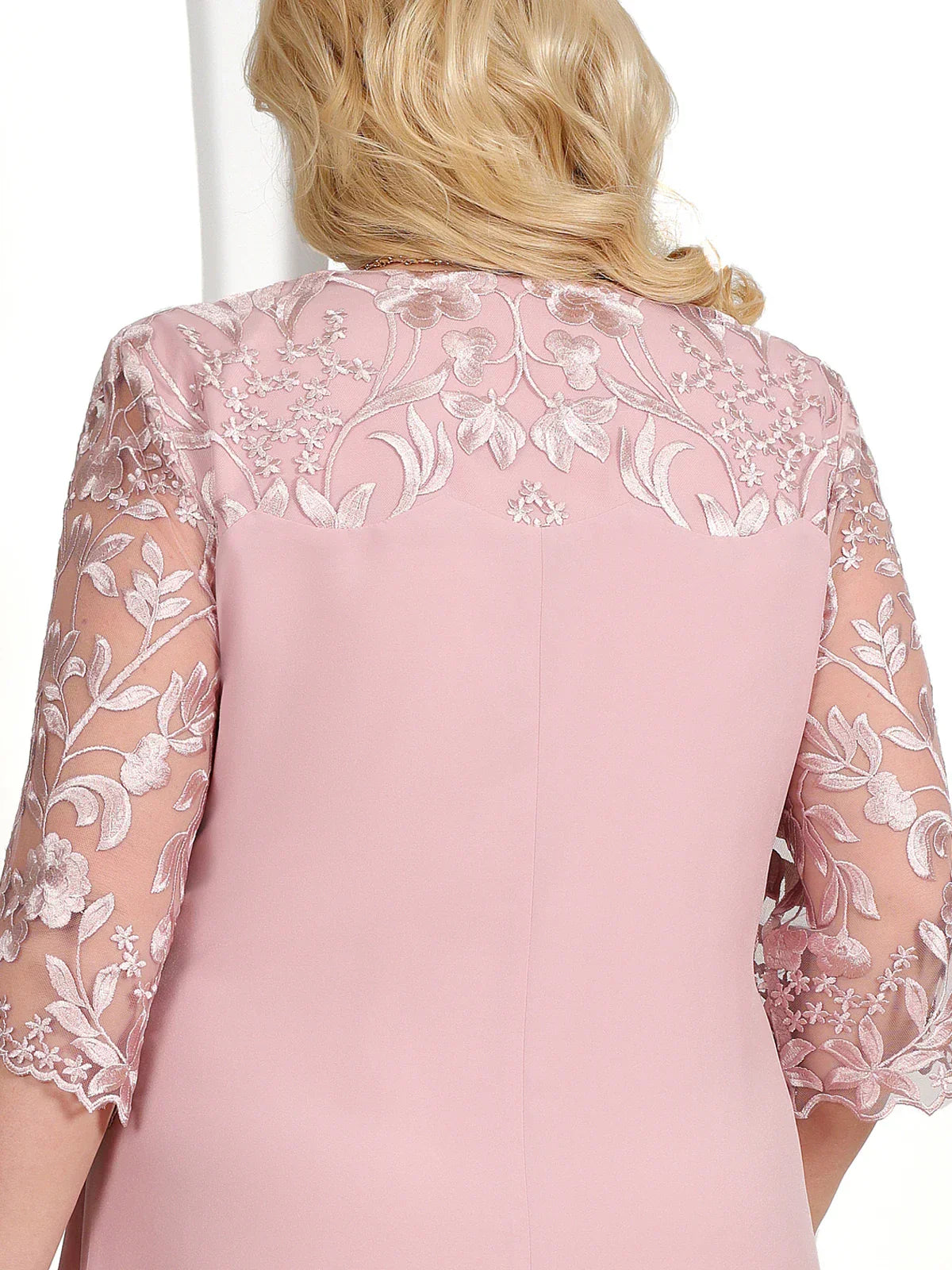 Brodert Aftenkjole for Kvinner Plus Size