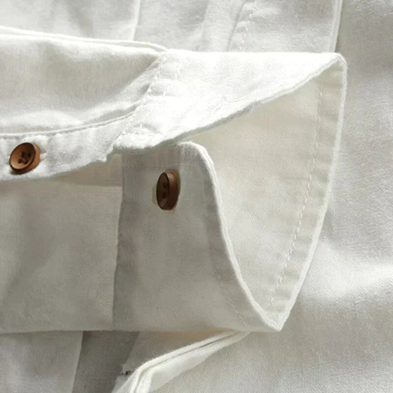Emil | Herre Slim Fit Skjorte med Ståkrage