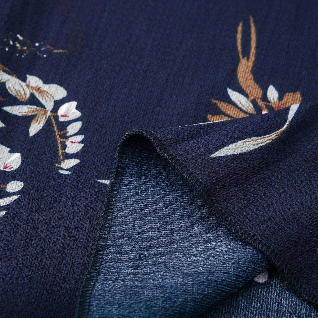 Blomstret Chiffonkjole for Kvinner i Plus Size