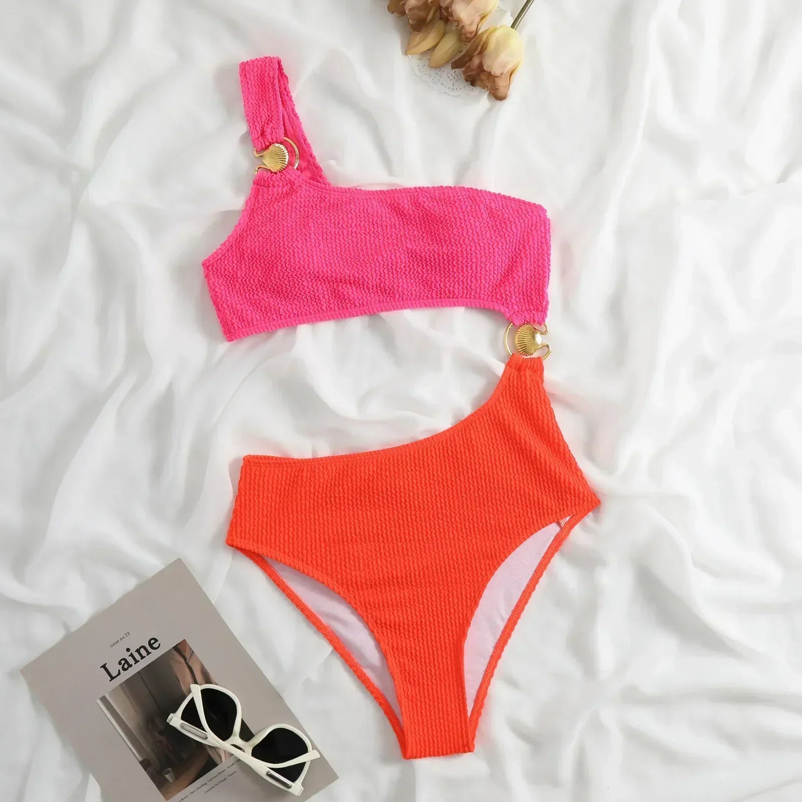 Alma | Høytlivet Strandchic Bikini Sett for Kvinner