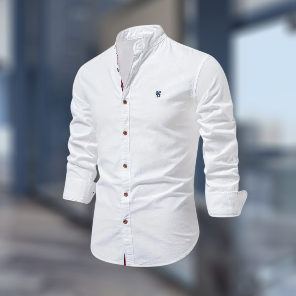 Moderne Langermet Polo T-skjorte for Menn