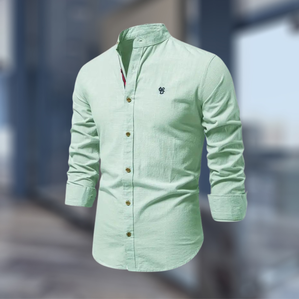 Moderne Langermet Polo T-skjorte for Menn