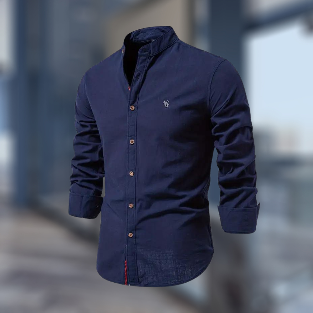 Moderne Langermet Polo T-skjorte for Menn