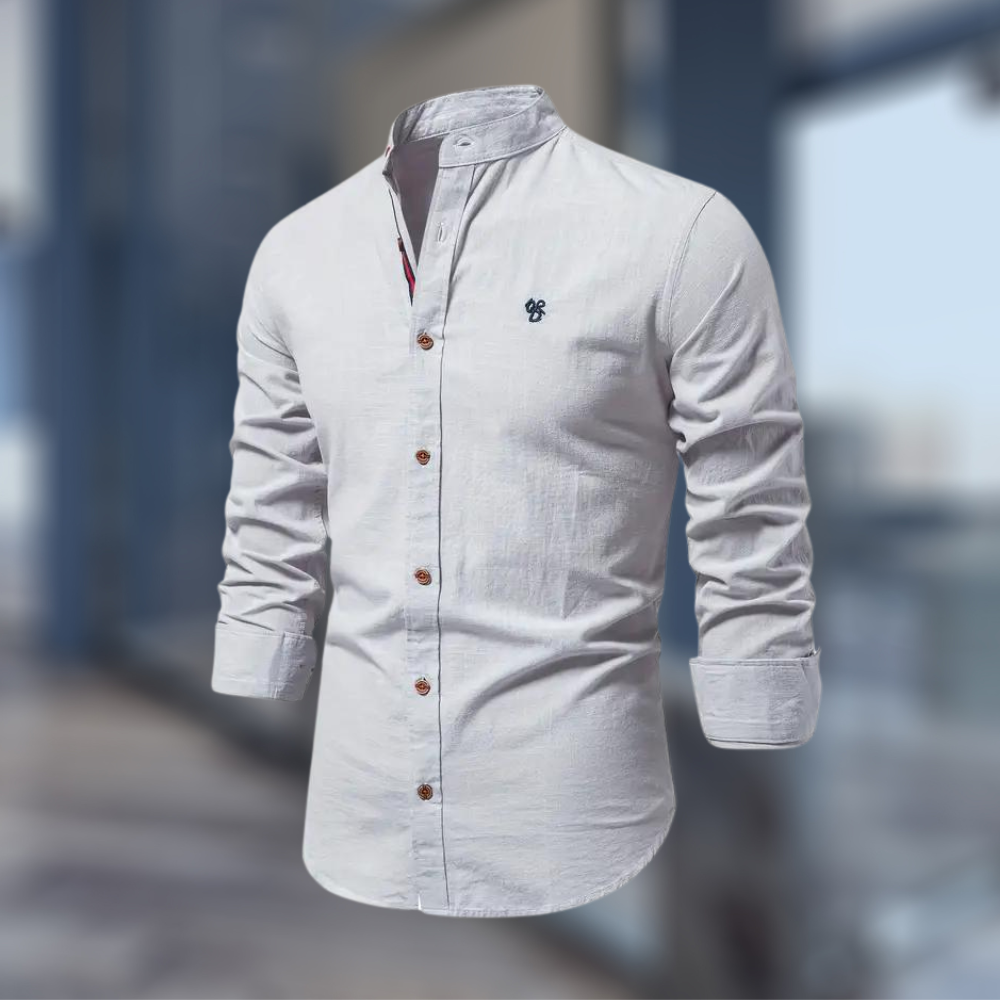 Moderne Langermet Polo T-skjorte for Menn