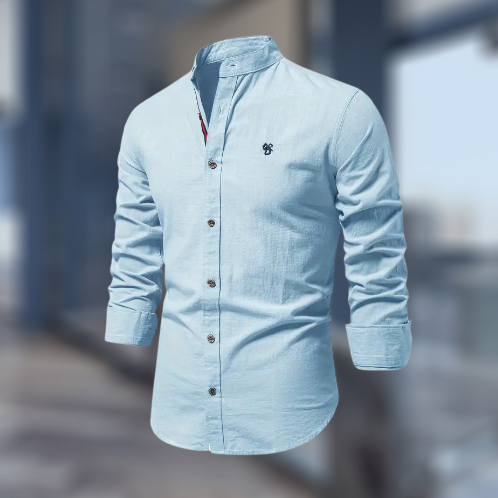Moderne Langermet Polo T-skjorte for Menn
