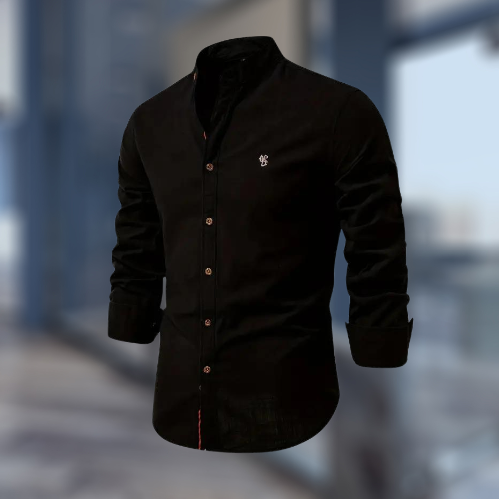 Moderne Langermet Polo T-skjorte for Menn