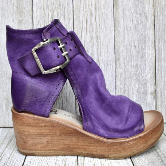 Boho kilehæl sandaler for damer