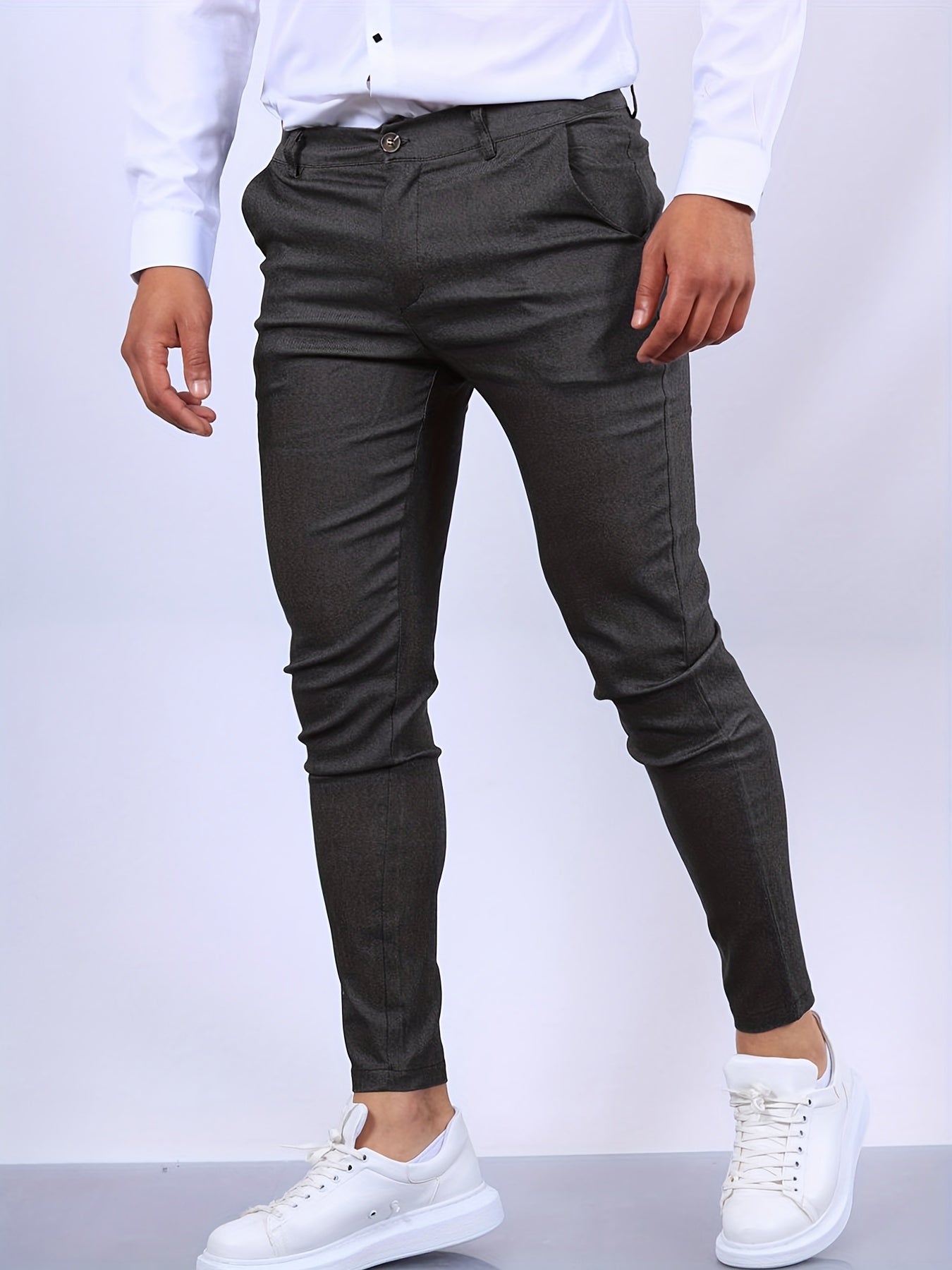 Elegante Herrebukser Slim Fit med Moderne Stil