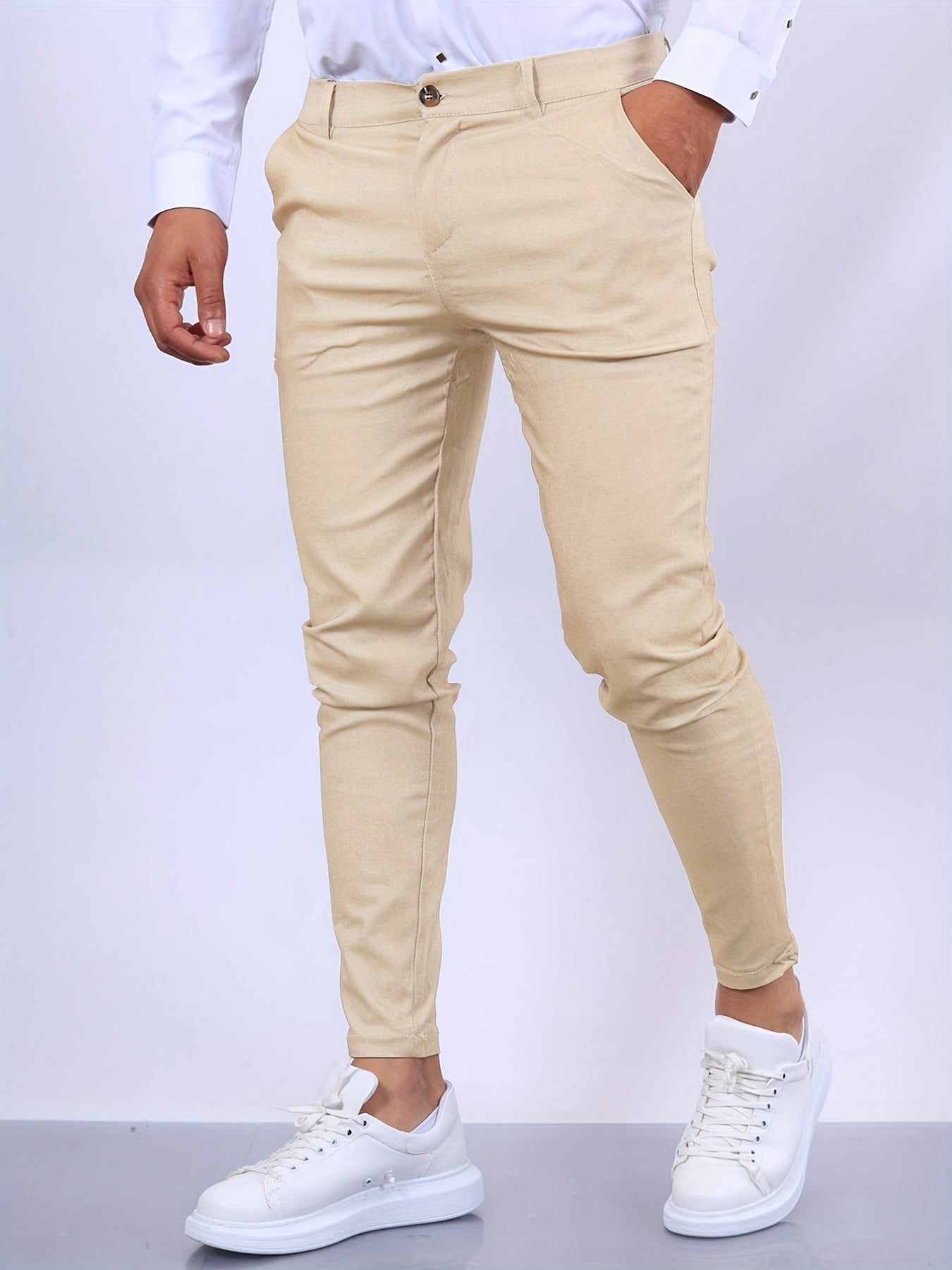Elegante Herrebukser Slim Fit med Moderne Stil