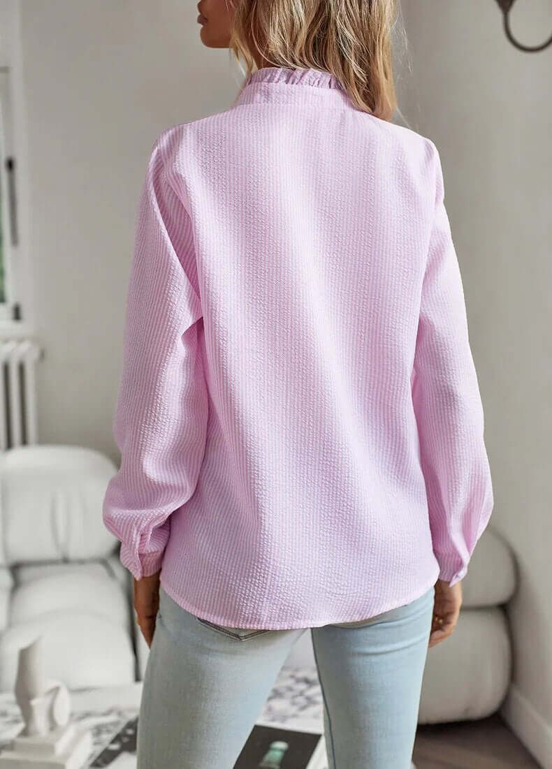 Elegant Damebluse med Lange Ermer