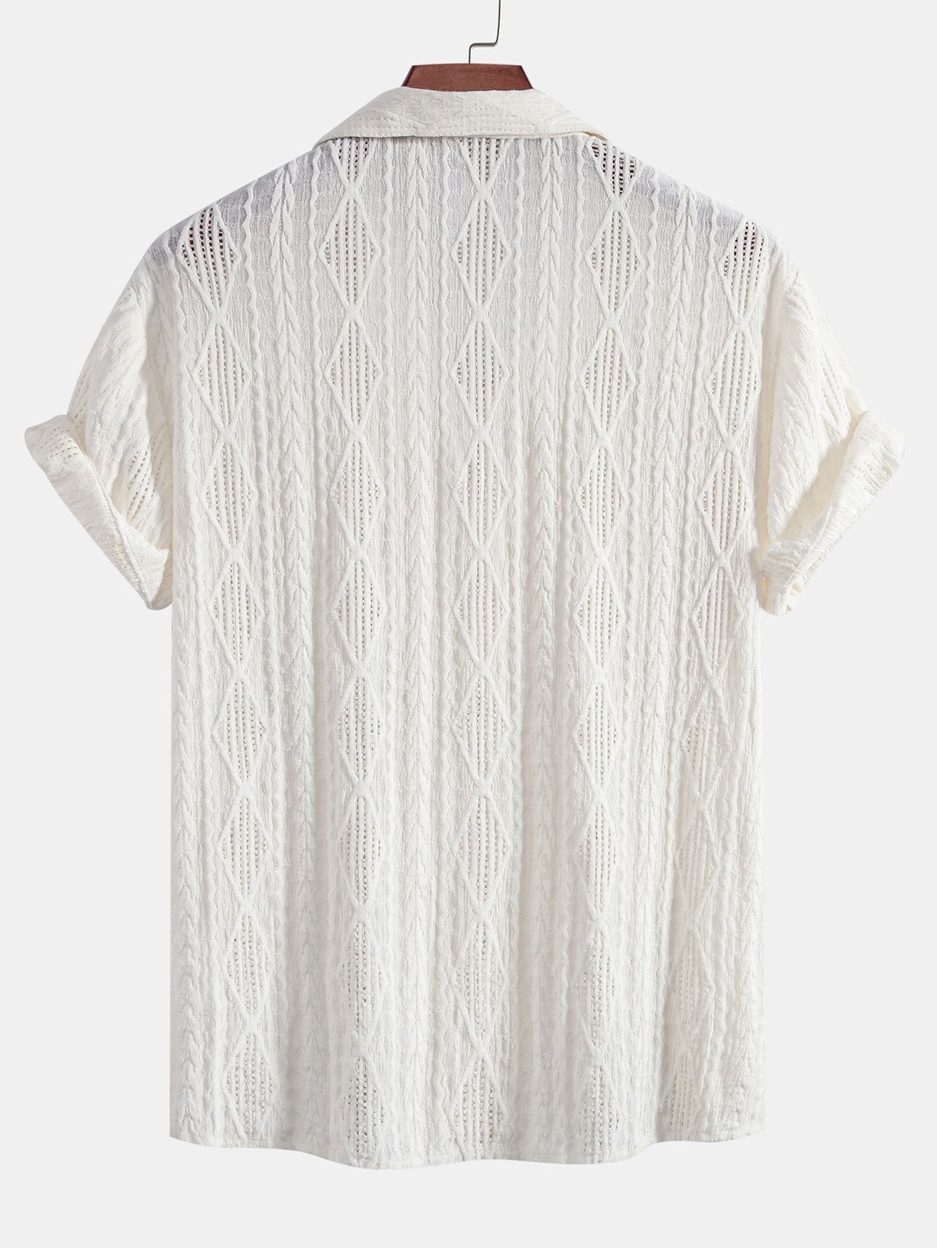 Mikkel | Uformell Jacquard Skjorte med Struktur