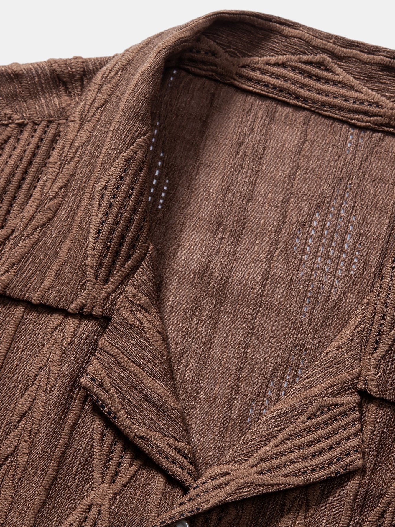 Mikkel | Uformell Jacquard Skjorte med Struktur