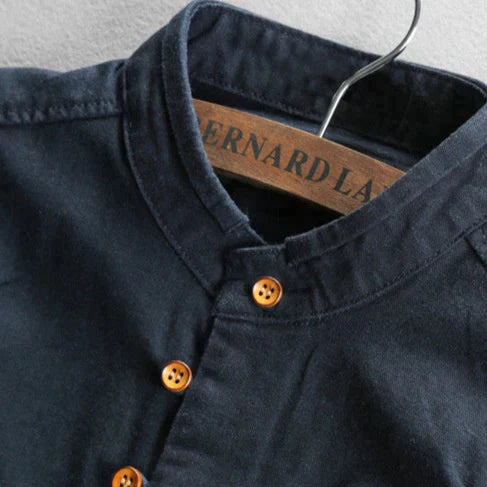 Emil | Herre Slim Fit Skjorte med Ståkrage