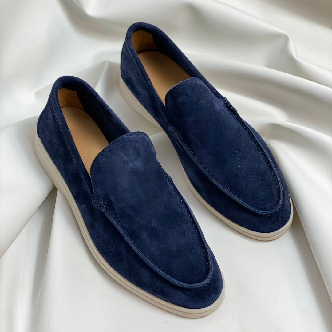 Victor | Elegante og Komfortable Semsket Skinn Loafers