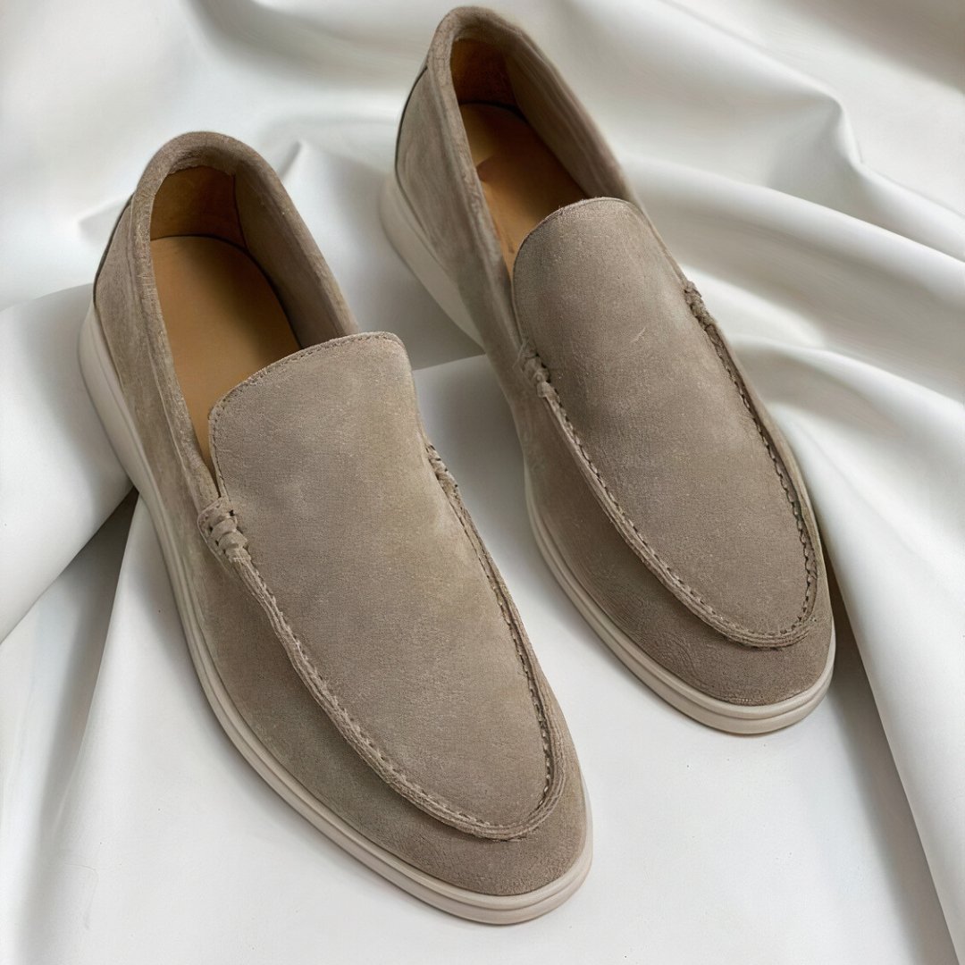 Victor | Elegante og Komfortable Semsket Skinn Loafers