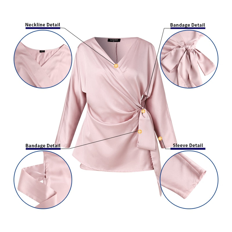 Silkebluse for Kvinner