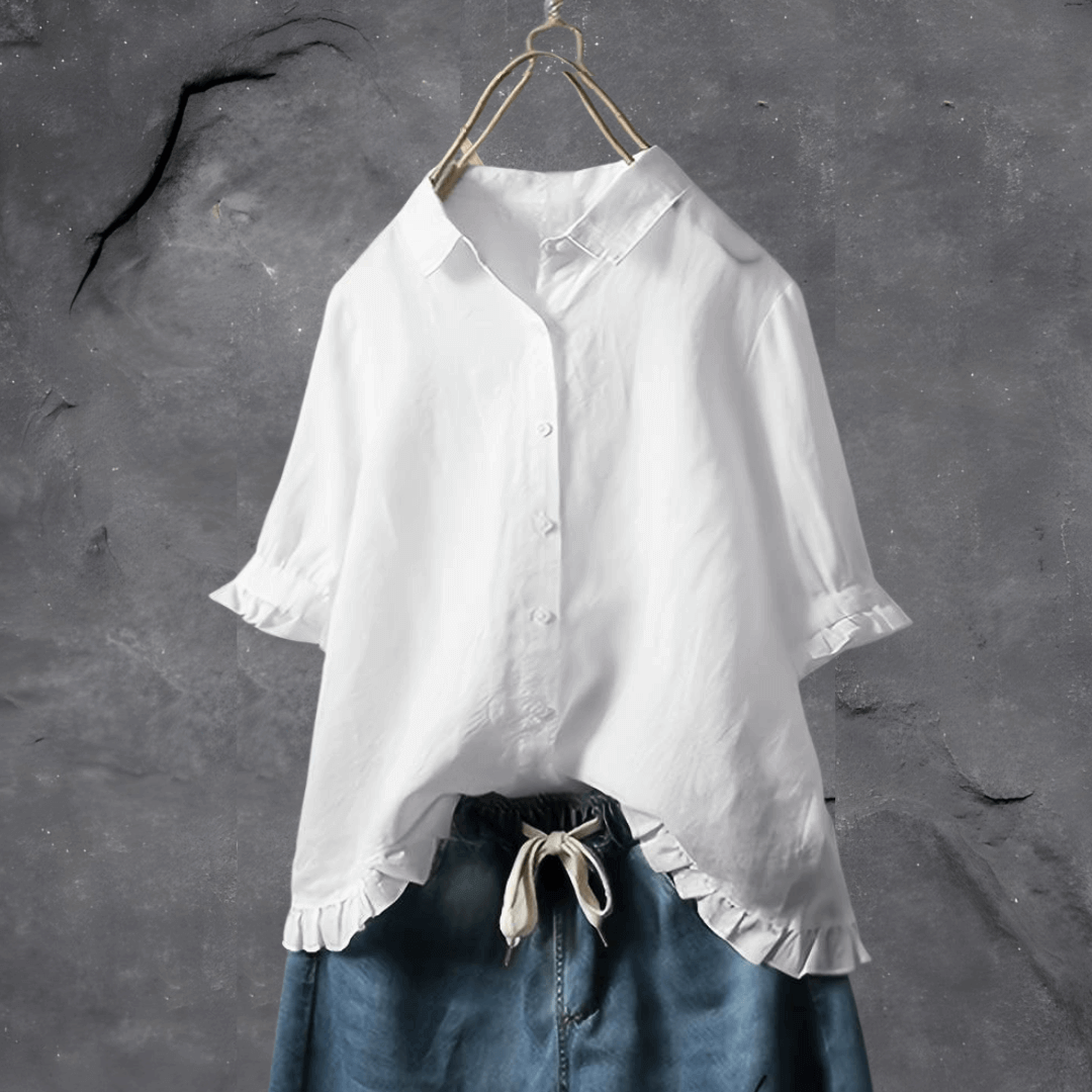 Elegant Bomullsskjorte for Kvinner
