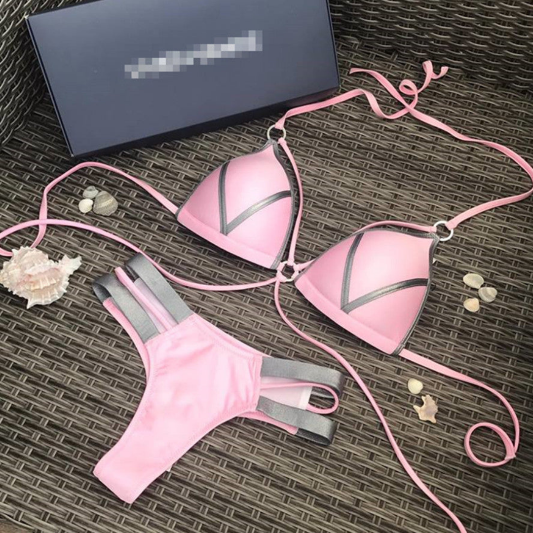 Dame Tredelt Bikini Sett Komfortabel