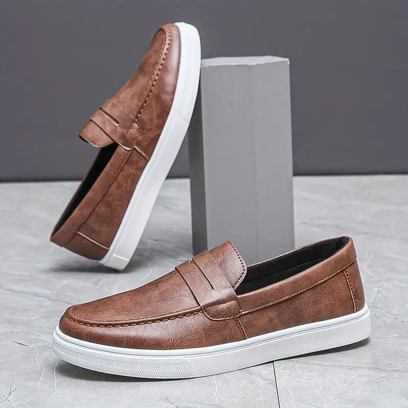 Hugo | Casual Skinn Loafers til Menn