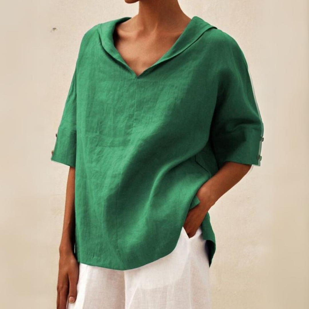 Løs Passform Casual Bluse for Damer